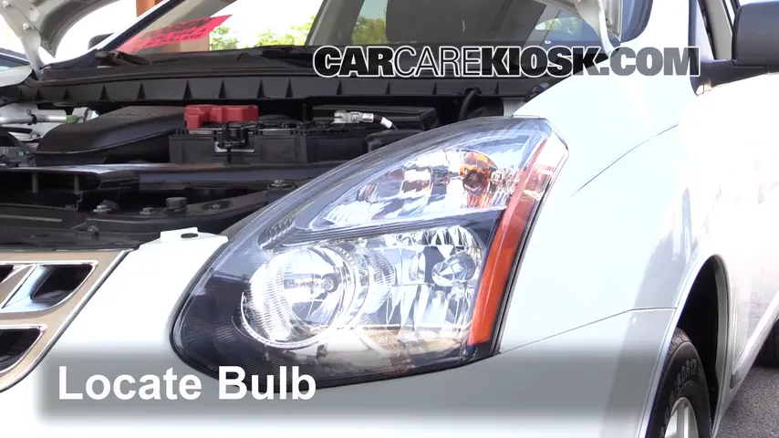 2015 Nissan Rogue Select S 2.5L 4 Cyl. Lights Headlight (replace bulb)